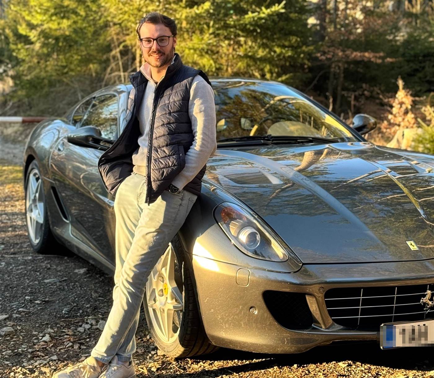 Ferrari 599 GTB Fiorano při osobní prohlídce vozu